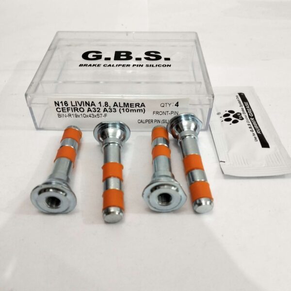 Second image of Front Disc Brake Caliper Pin for NISSAN N16 1.8, LIVINA 1.8, ALMERA, CEFIRO A32 A33 (HALF SET)