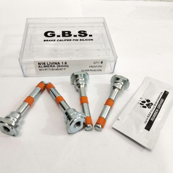 Second image of Front Disc Brake Caliper Pin for NISSAN N16 1.6, B14 LIVINA 1.6 ALMERA (HALF SET)