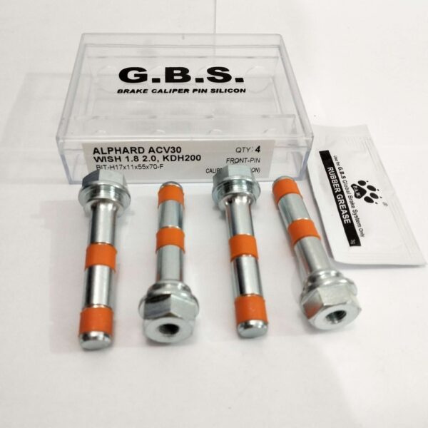 Second image of Disc Brake Caliper Pin for TOYOTA ALPHARD ACV30 WISH 1.82.0 TRH203, KDH200 MNH10, CALDINA TURBO GT4 (HALF SET)