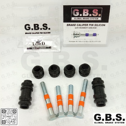 GBS Front Disc Brake Caliper Pin for PERODUA KANCIL 850, KELISA, KENARI (FULL SET)