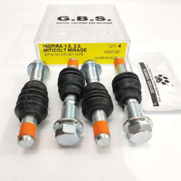 GBS Front Disc Brake Caliper Pin for PROTON INSPIRA 1.8/2.0 & MITSUBISHI COLT, MIRAGE, LANCER EX (FULL SET)