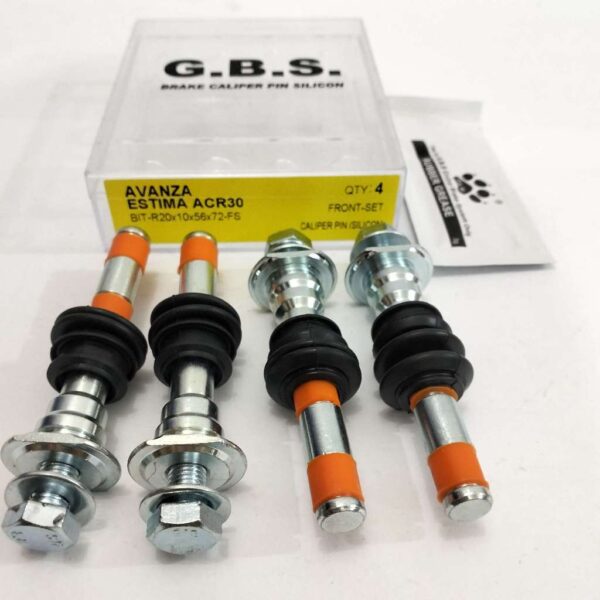 Second image of GBS Front Disc Brake Caliper Pin for TOYOTA AVANZA, ESTIMA ACR30 (FULL SET)