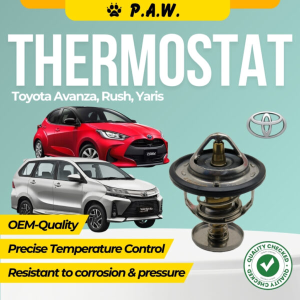 Thermostat for Toyota Avanza, Rush, Yaris 80°C (With Oring)