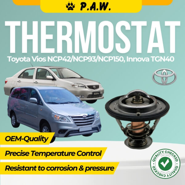 Thermostat for Toyota Vios NCP42/NCP93/NCP150, Innova TGN40 82°C (With Oring)