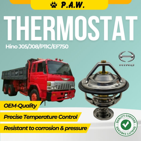 Thermostat for Hino J05/J08/P11C/EF750 82°C (With Oring)