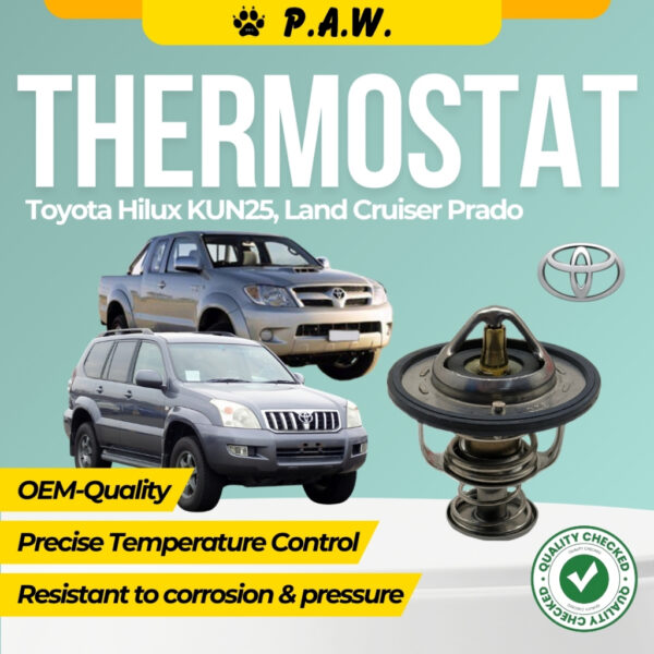 Thermostat for Toyota Hilux KUN25, Land Cruiser Prado 71°C (With Oring) (SPECIAL SIZE)