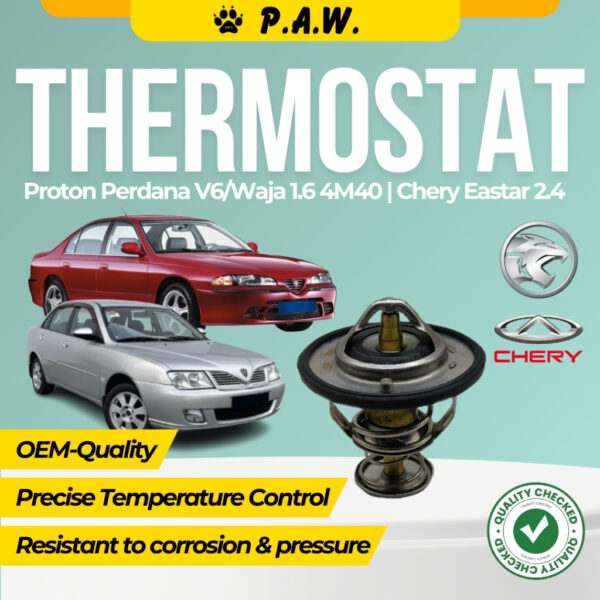 Thermostat for Proton Perdana V6, Waja 1.6 4M40 & Chery Eastar 2.4 76.5°C (With Oring)