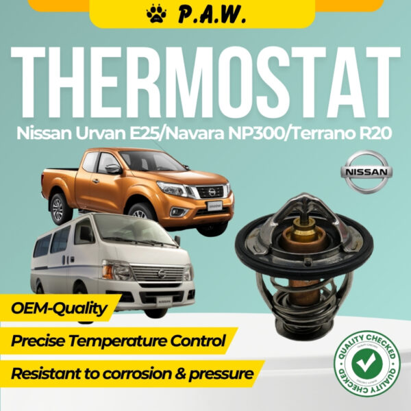Thermostat for Nissan Urvan E25, Navara NP300, Terrano R20 82°C (With Oring)