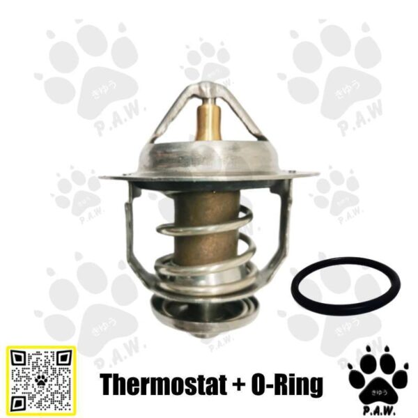 Second image of Thermostat for Mitsubishi Pajero L049, Storm 4D56, Canter & Kia Pregio 82°C (With Oring)