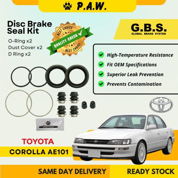 Disc Brake Seal Kit for Toyota Corolla AE101 1992-1996 (Front) (Full Set)