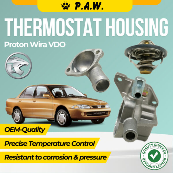Proton Wira VDO 1.3 1.5 2001~2008 Thermostat Housing (WT PIPE) (TOP+LOWER JOINT-ALUMINIUM)