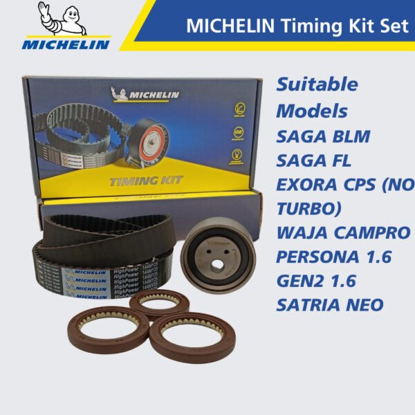 MICHELIN Proton Saga BLM, Gen2, Persona 1.6, Waja Campro, Exora CPS, Saga FL, Satria Neo Timing Kit Set 144MY25