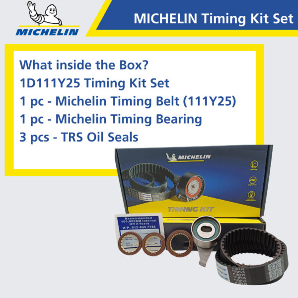 Second image of MICHELIN Perodua Kelisa, Kenari, Myvi 1.0, Viva 850, Viva 1.0 Timing Kit Set 111Y25
