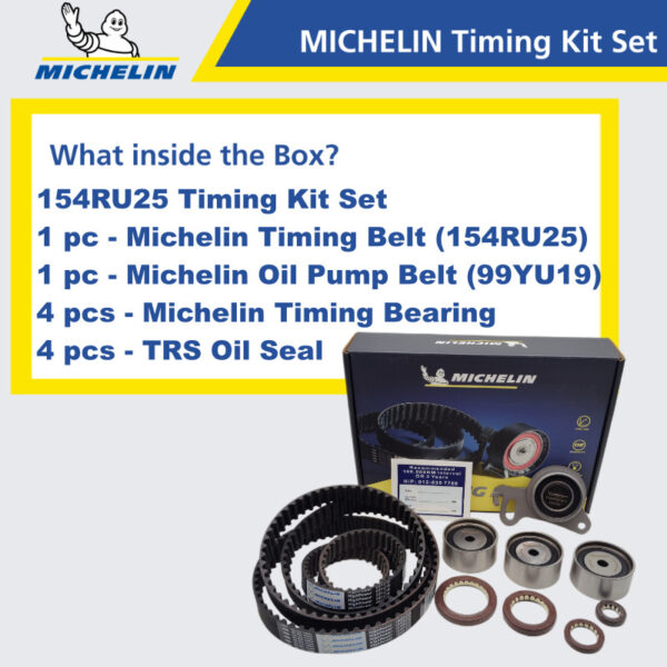 Second image of MICHELIN Mitsubishi Triton 2.5 VGT 4WD, Triton 3.2 4WD, Pajero Sport VGT Timing Kit Set 154RU25 99YU19