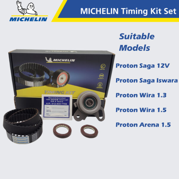 MICHELIN Proton Saga 12V, Saga Iswara, Wira 1.3, Wira 1.5, Arena 1.5 Timing Kit Set 92RU22