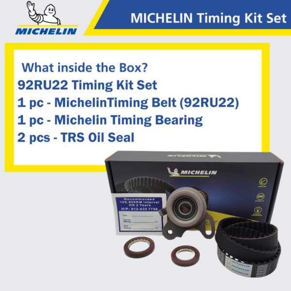 Second image of MICHELIN Proton Saga 12V, Saga Iswara, Wira 1.3, Wira 1.5, Arena 1.5 Timing Kit Set 92RU22