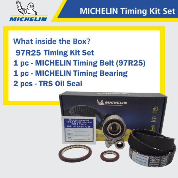 Second image of MICHELIN Toyota Hilux Vigo KUN25/KUN26, KDN165, Hiace KDH200, Fortuner KUN51 Timing Kit Set 97R25