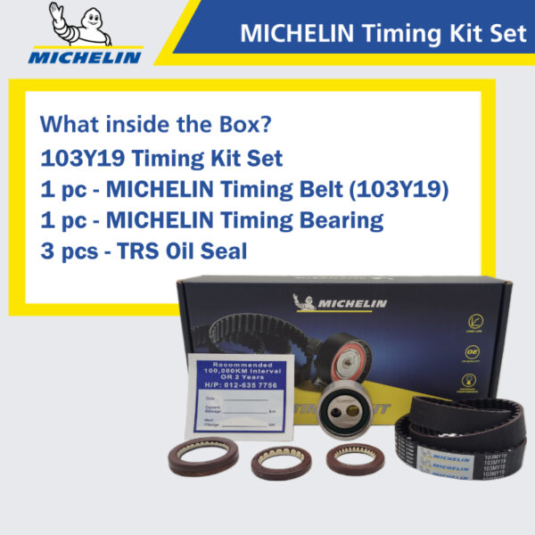 Second image of MICHELIN Perodua Kancil 850 Timing Kit Set 103Y19