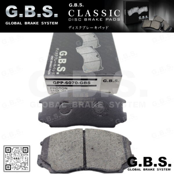 Proton Saga 12V Wira 1.5 Kembara Satria 1.3 1.5 GBS Classic Front Brake Pad Depan Brek