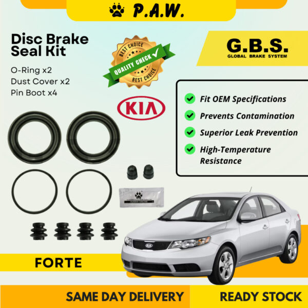 GBS Disc Brake Seal Kit For Kia Forte 2012'~2016' (Front) (Full Set)