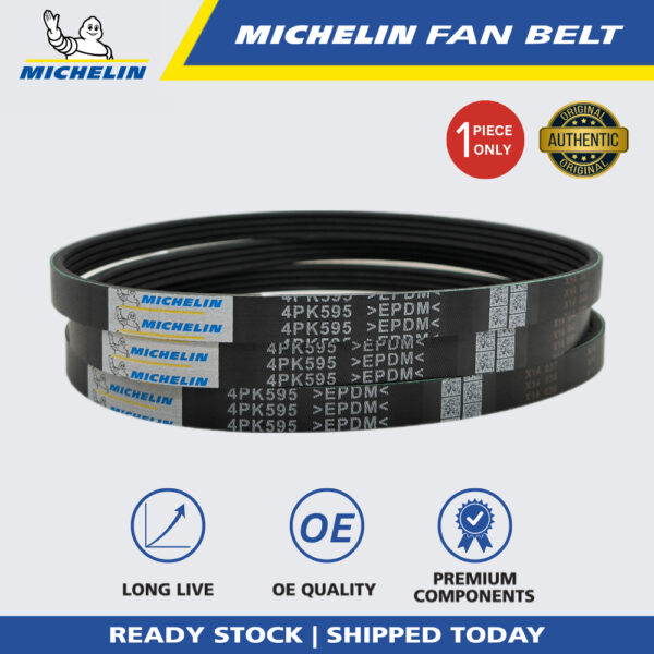 MICHELIN Proton Wira, Satria, Arena 1.3 1.5, Mazda 626 1.6 Fan Belt (4PK595)