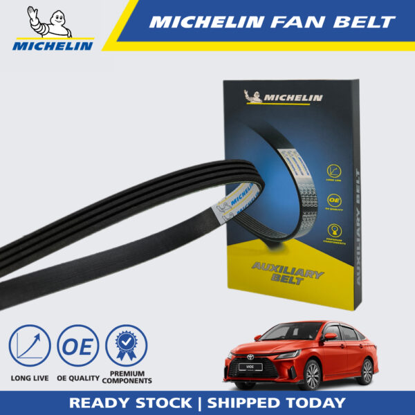 Second image of MICHELIN Toyota Vios NCP42 / NCP150, Renault Kangoo 1.4, Scenic 1.6 Fan Belt (4PK1240)
