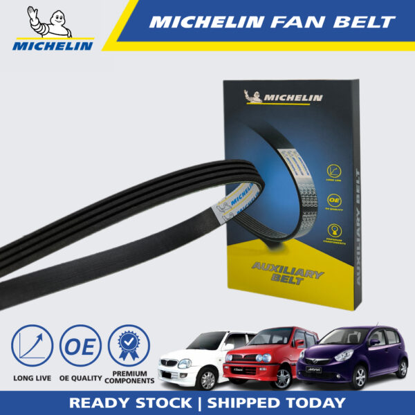 Second image of MICHELIN Perodua Kenari, Kelisa, Myvi 1.0, Viva 850 660 Fan Belt (4PK715)
