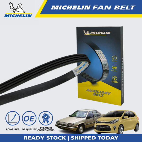 Second image of MICHELIN Proton Saga, Iswara, Kia Picanto 1.1, Sportage, Toyota Corolla 1.6 Fan Belt (4PK865)