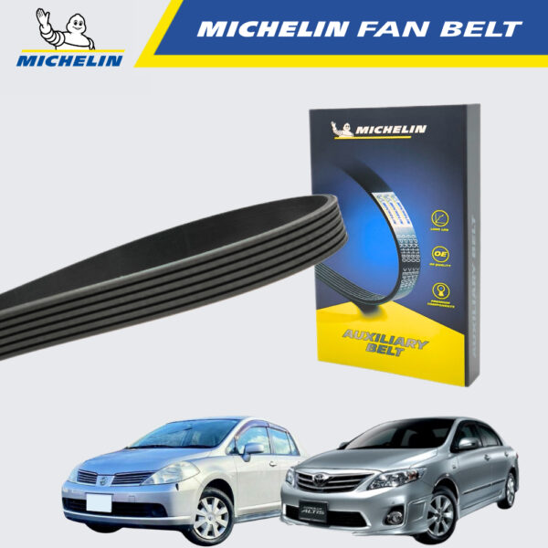 Second image of MICHELIN Toyota Altis ZRE14 1.8,  Nissan Latio SC11, Livina L10, Sylphy G11 2.0 Fan Belt (6PK1205)