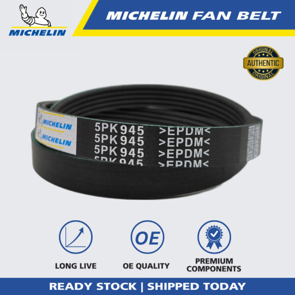 MICHELIN Fiat Bravo 1.6, Ford Telstar 1.6 1983 A/C, Mitsubishi Space Wagon 2.4 Fan Belt (5PK945)