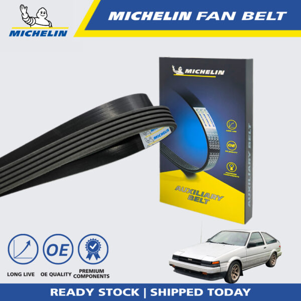Second image of MICHELIN Toyota Corolla AE86 1.6,  Toyota AT41 1.6 Fan Belt (5PK825)