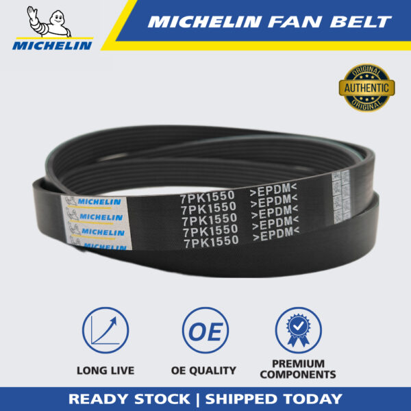 MICHELIN Toyota Estima AR50 GSR50 3.0 2006, Vellfire 3.5 2008, Mark X IS250 Fan Belt (7PK1550)