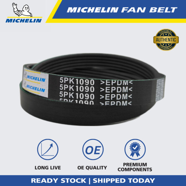 MICHELIN Proton Perdana, Toyota Harrier, Corolla EE90, Levin AE111, Ford Telstar Fan Belt (5PK1090)