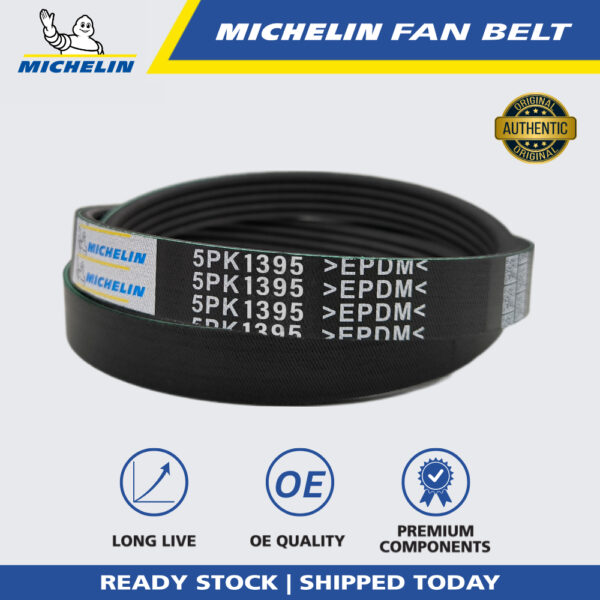 MICHELIN Hyundai Sonata 5 2.0, Kia Optima 2.0 Fan Belt (5PK1395)