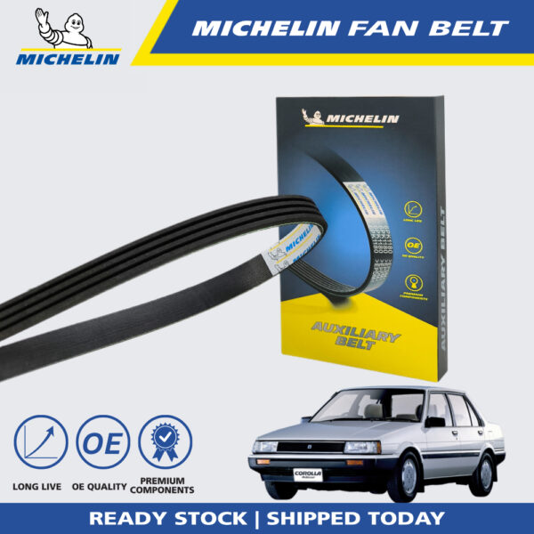 Second image of MICHELIN  Toyota Corolla EE80 12V 1.3 A/C Fan Belt (4PK900)