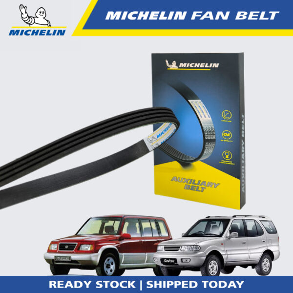 Second image of MICHELIN Suzuki Vitara V6, Tata Safari, Mazda Familia GLX 323, Astina, Nissan Y31 Fan Belt (4PK1030)