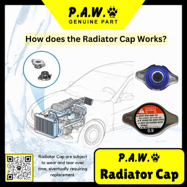 Radiator Cap Silicone R124 0.9 Toyota Nissan Proton Saga Iswara (022510-4140)