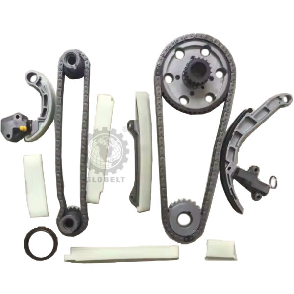 Second image of 94D/92D Nissan Frontier D22 YD25  YD25DDT YD22 E25 Chain Full (NS129/KB-17) GloBelt Timing Chain Set