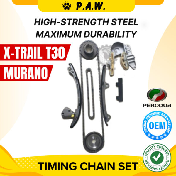 164/70 Nissan X-Trail T30 2.5,  Murano, QR25DE (Adjuster-2 Leg) Chain GloBelt Timing Chain Set