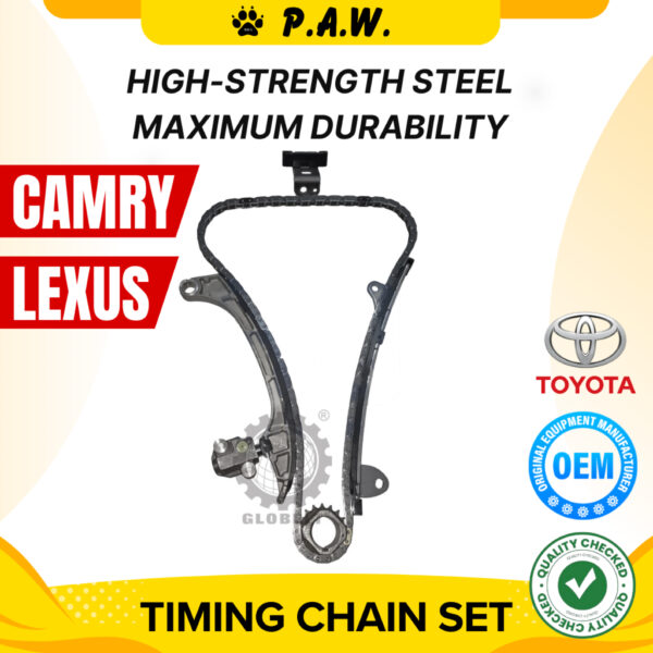 Toyota Camry AVC51 1AR 5AR 2ARFXE, Lexus RX270 ES250 2012 1ARFE 2AR 5AR GloBelt Timing Chain Set