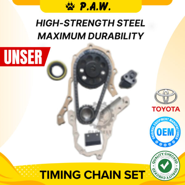 56D KE20 KE30 KE70 DX; 3K 4K Toyota Unser (Double Layer) Chain (TY101/KA-07)GloBelt Timing Chain Set