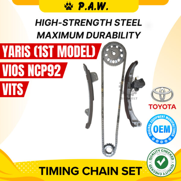 120T 2NZ Toyota Yaris (1ST Model), Vios NCP92 VITS 99-2005 Chain (7/Set) (TY156-BR) GloBelt Timing Chain Set