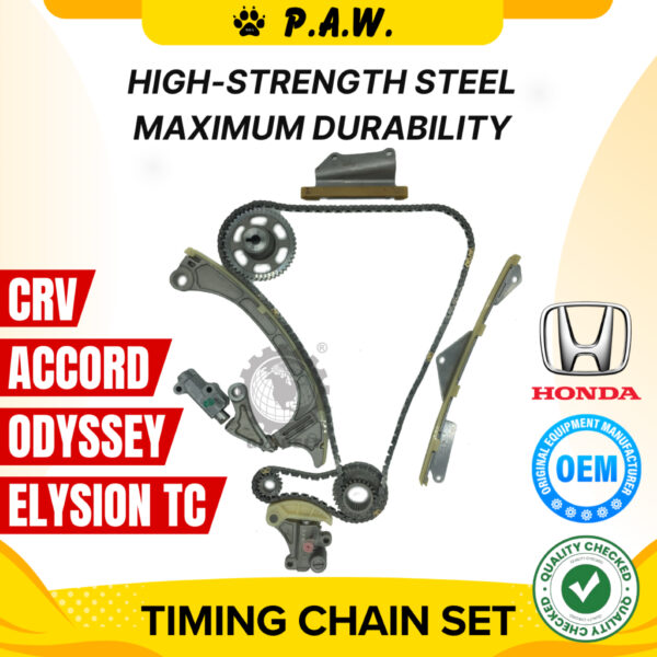 180L/64L Honda Accord, Odyssey, CRV, Elysion TC 2.4 2010-2015 K24W5 Chain (11/Set) (Full Set) GloBelt Timing Chain Set