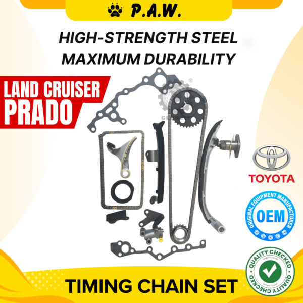 106S/82S Toyota Prado 3RZ, RZJ95 Chain (14/Set) (TO-19B/DA-30) (Full Set) GloBelt Timing Chain Set