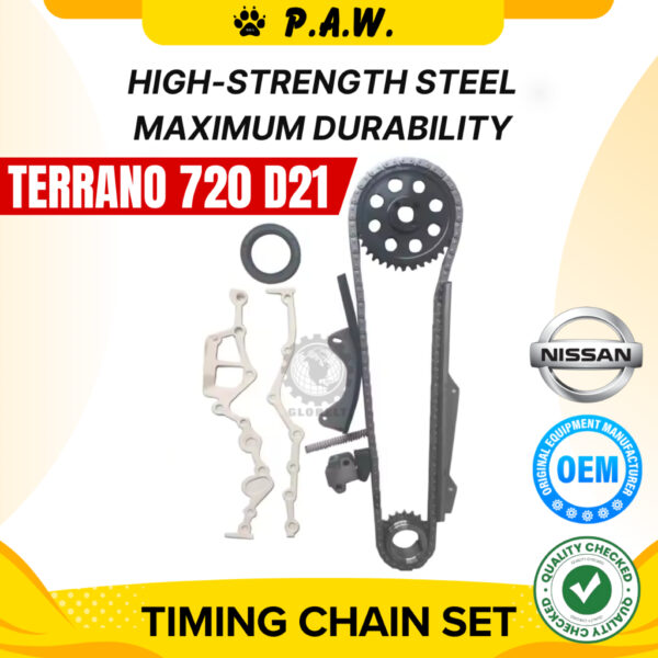 106S Nissan Terrano 720, D21 Z24 Z241 S/C Chain (8/Set)(NS110/KB-14) GloBelt Timing Chain Set