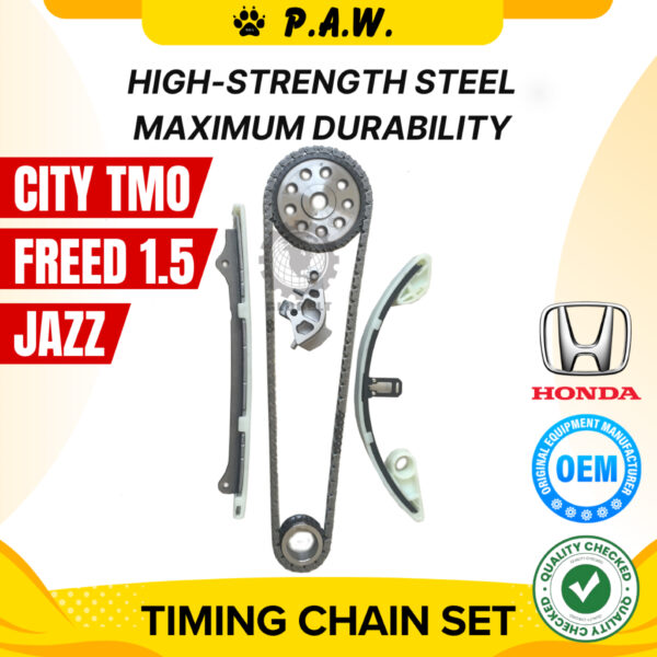 132L Honda City TMO Jazz TFO SEL SAA REA Freed 1.5, L15 Chain (6/Set) GloBelt Timing Chain Set
