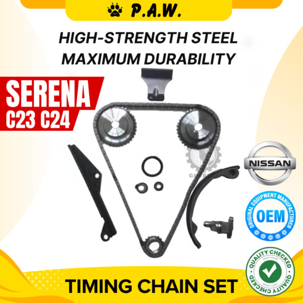 124S Nissan Serena C23 C24 2.0 SR20DE Chain (8/Set) GloBelt Timing Chain Set