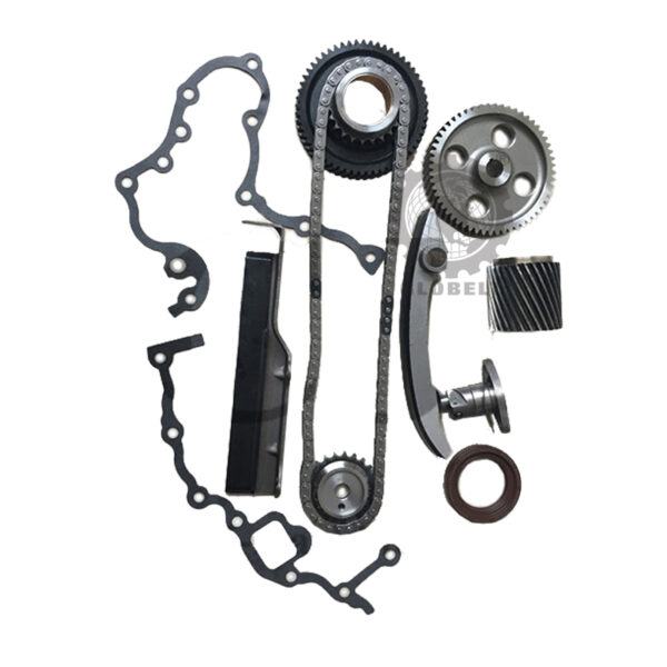 Second image of MI002 98S Mitsubishi Pajero 4M40 4M41 New (Single) Chain (7/Set) (+Pump Gear + Crank Gear) GloBelt Timing Chain Set