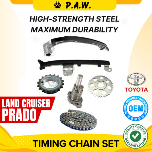 106S Toyota Prado 3RZ, RZJ95 Timing Chain (6/Set) (TO-19B/DA-30) (Half Set) GloBelt Timing Chain Set