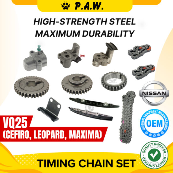 196/66/66 Nissan VQ25 2.5 J32 Chain (12/Set) GloBelt Timing Chain Set